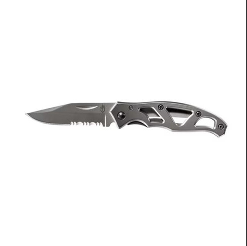 Gerber Mini Paraframe Clip Point Serrated Edge Stainless Steel
