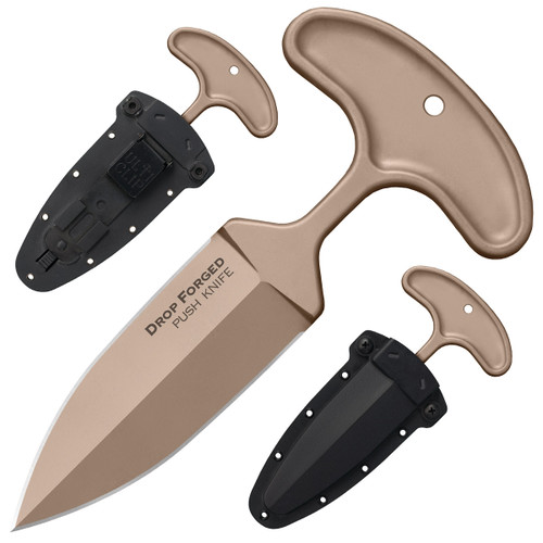 Cold Steel Drop Forged Push Knife Tan