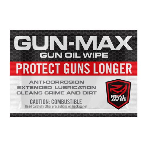 Real Avid Gun-Max Gun Oil Wipes 25 Pack
