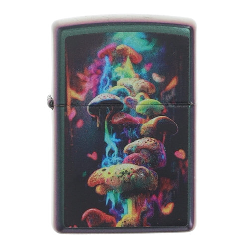 Zippo Lighter Mushrooms Iridescent Color Finish ZP48929