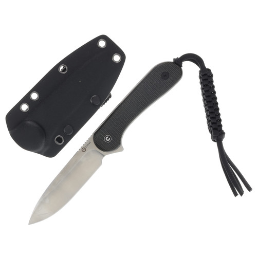 CIVIVI Elementum Fixed Blade Dark Green 3.98in Plain Satin Drop Point C2105B