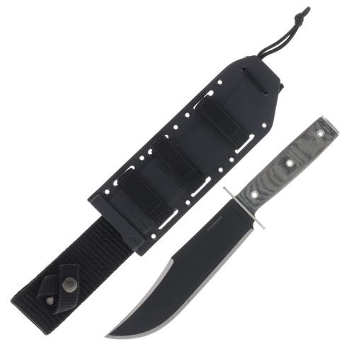 Condor Operator Bowie Fixed Blade 7.5in Black Clip Point Knife CTK180675