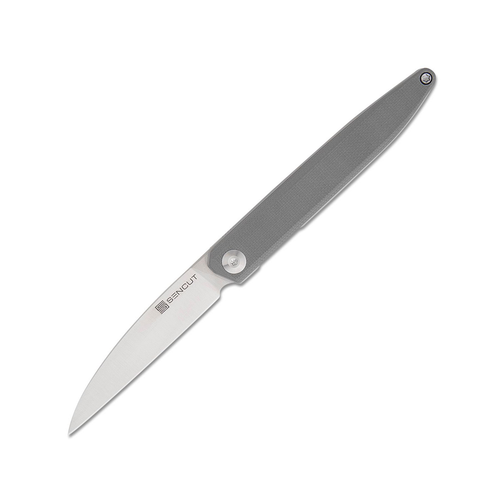 Sencut Knives Jubil Front Flipper Gray 2.95IN D2 Satin Wharncliffe
