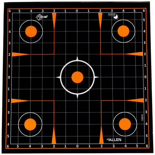 EZ AIM ADHESIVE SPLASH SIGHT IN GRID 12 X 12 5 PACK