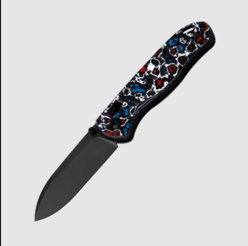 Kizer Drop Bear Folding Knife Nebula 2.97 Inch Plain DLC Drop Point