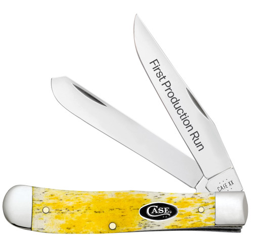 Case XX First Production Run Yellow Smooth Bone Trapper