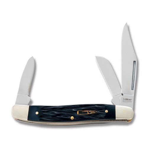 Frost Cutlery Caliber Black Jigged Bone Stockman FRCAL112BPB