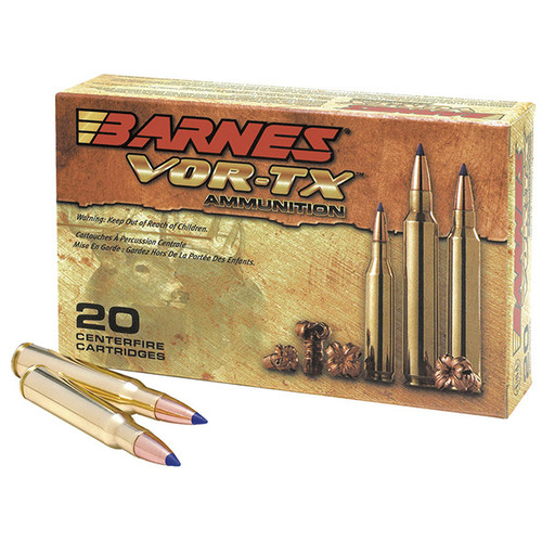 Barnes Bullets VOR-TX Long Range 308 Winchester Rifle Ammunition 20 Rounds Brass Centerfire 150 Grain TTSX BT 