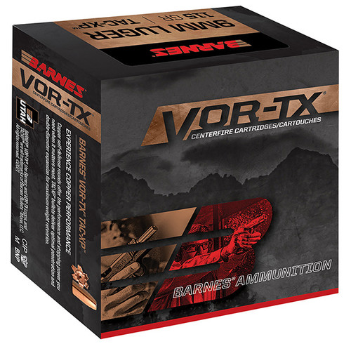 Barnes Bullets VOR-TX 45 Auto Handgun Hunting 20 Rounds Copper Centerfire 185 Grain VOR-TX TAC-XP