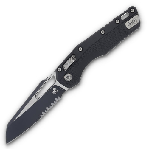 Microtech MSI RAM-LOK Folding Knife Tactical Black Half Serrated Sheepsfoot