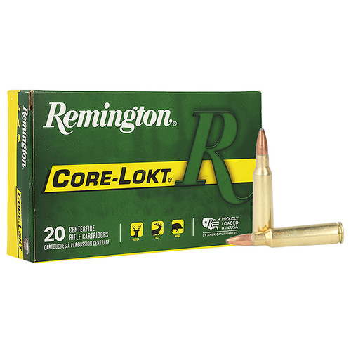 Remington Core-Lokt 250 Savage Rifle Ammunition 20 Rounds Brass Centerfire 100 Grain Core-Lokt PSP