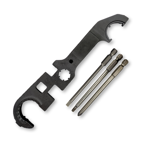 ATIARWRENCH2DBLEM ATI AR-15 ARMORER WRENCH CARBON STEEL W/ 1 4" T25 AND 1 4" PHILLIPS DRIVER- BLEM ATIARWRENCH2DBLEM