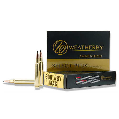 Weatherby Select Plus 300 Weatherby Magnum Rifle Ammunition 20 Rounds Brass Centerfire 180 Grain Barnes Tipped TSX LF