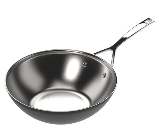 Henckels Demeyere Black 5 3.2 qt 12" Stainless Steel Wok