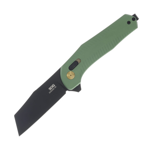 SOG Diverge XR Folding Knife Forest Green Anodized Aluminum SOG-12-02-03-43