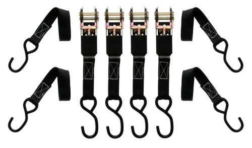 Muddy Standard Duty Ratchet Strap 10-inch 4-Pack Black