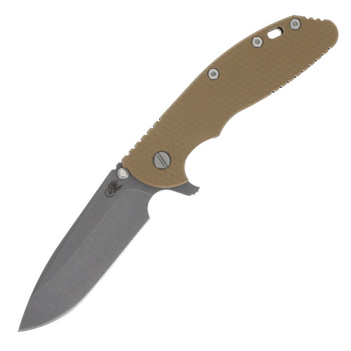 Hinderer XM-24 Tri-Way Coyote 4.0in Plain Battle Bronze Spearpoint