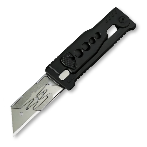 Reate Exo-U Gravity Utility Knife Black Aluminum