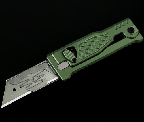 Reate Exo-U Gravity Utility Knife Green Aluminum