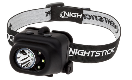 NIGHTSTICK Multi Function Headlamp w/White Spot - White/Red/Green Flood - Black - 3 AAA