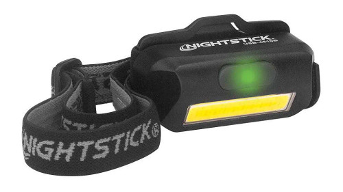 NIGHTSTICK Multi-Flood USB Headlamp w/Brim Clip & Strap Black
