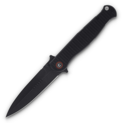 Civivi RS71 Milled FOLDING KNIFE Black Black Stonewashed SPEAR POINT