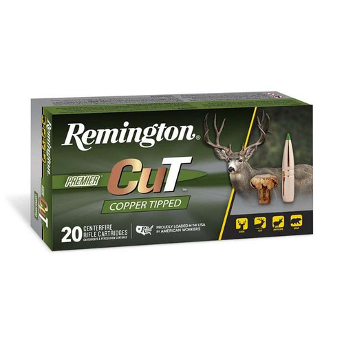 Remington Premier CuT Ammunition 7mm-08 Remington 140 Grain Brass 20 Rounds Copper Tipped