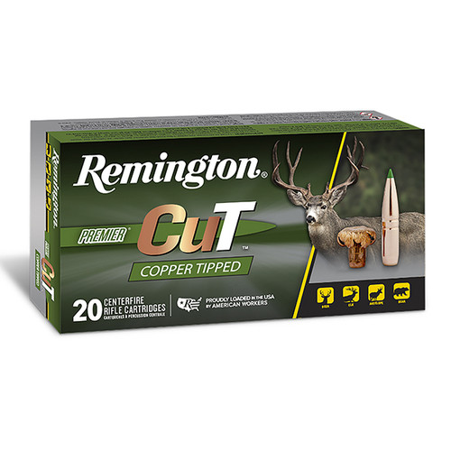 Remington Premier CuT 7mm-08 Remington Rifle Ammunition 20 Rounds Copper Centerfire 140 Grain Copper Tipped