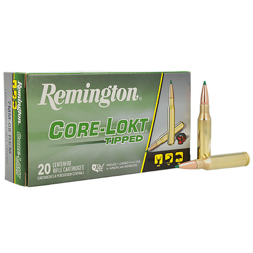 Remington Core-Lokt Tipped 7mm-08 Rifle Ammunition 20 Rounds Brass Centerfire 140 Grain Core-Lokt Polymer Tipped