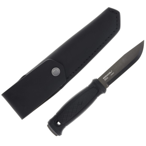 Morakniv Knives Garberg Fixed Blade Knife Black 4.3in DLC Clip Point FS13100