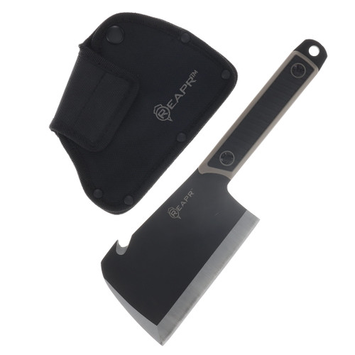 REAPR Versa CLEAVR 5.5 Inch Plain Black Powder Coat Cleaver CTLR-025-TAN-RPR