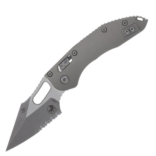 MICROTECH Stitch - RAM-LOKTM S/E Fluted Natural Clear Apocalyptic® Partial Serrated