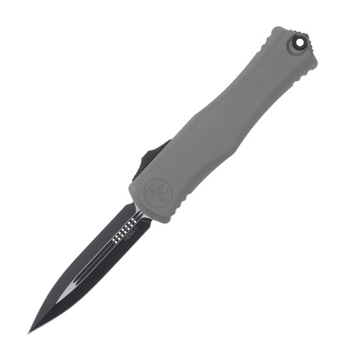 Microtech Mini Hera II OTF Automatic Black D/E Natural Clear Aluminum