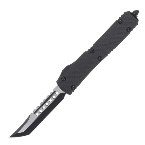 Microtech Ultratech Hellhound Black Carbon Fiber