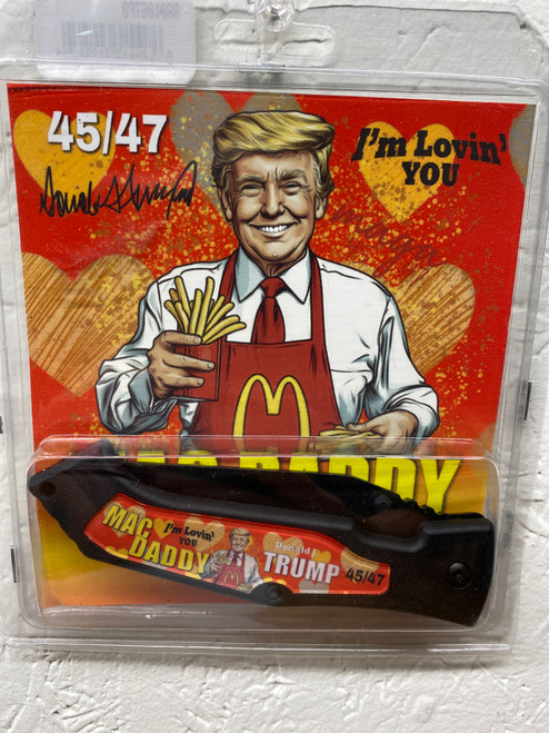 Rough Ryder Trump Mac Daddy-I'm Lovin You-Folding- Clip Point-Clam Pack RR0106TP2                     