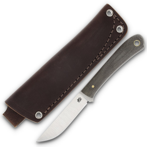 LT Wright Bandit PSB-27 Flat Grind Blade Green Micarta Handle