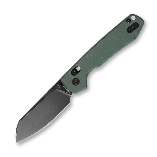 Vosteed Raccoon CB GREEN MICARTA PLAIN black STONEWASH CLEAVER