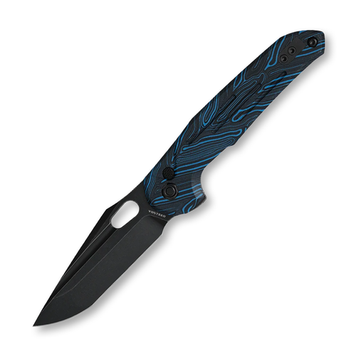 Vosteed Thunderbird 3.25in BLUE BLACK STONEWASH TANTO HARPOON