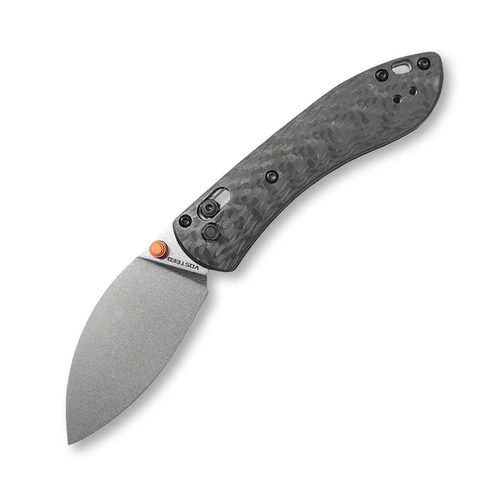 Vosteed Mini Nightshade S35VN Black Carbon Fiber Stonewash Shilin Cutter Crossbar Lock Knife