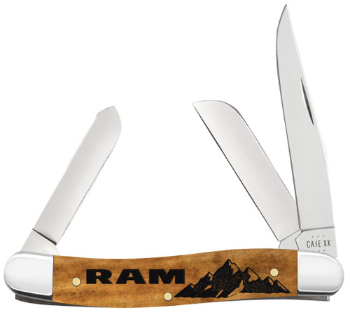Case XX Smooth Antique Ram's Horn Medium Stockman Folding Knife