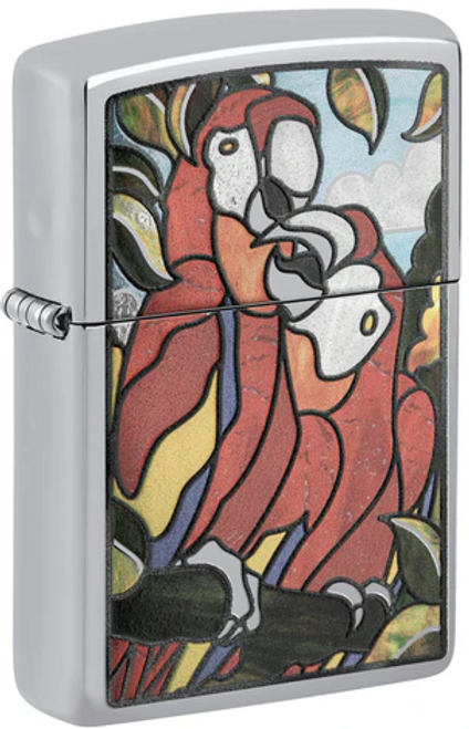 Zippo Lighter Parrot Pals High Polish Chrome