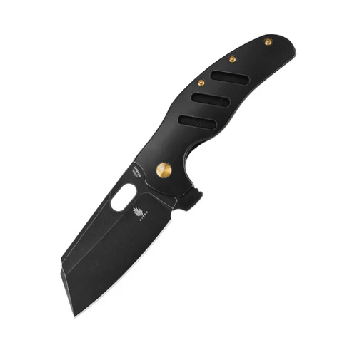 Kizer Sheepdog C01C XL 3.94 Inch Plain Black Stonewash Sheepsfoot