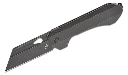 Kizer Huldra Folding Knife 3.19 Inch Plain Black Reverse Tanto