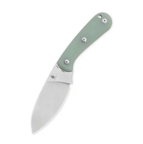 Kizer Baby Fixed Blade Knife Jade 3.85 Inch Plain Satin Leaf