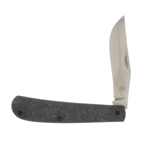 Queen U.S.A. Magnacut Slip Joint Fat Carbon Fiber Handle Red Liner QSJMCF