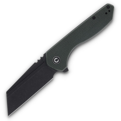 CIVIVI ExOne Green 2.94 Inch Plain Black Stonewash Reverse Tanto