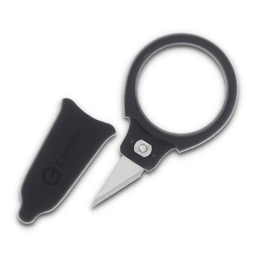 CIVIVI Quick Snip Neck Mini Knife 0.68 Inch Plain Satin Tanto