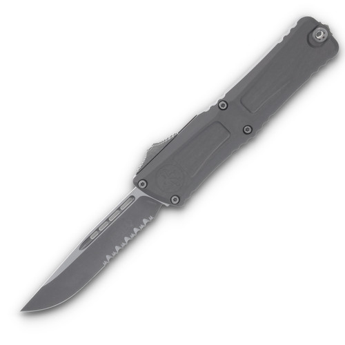 Microtech Combat Troodon® S/E Gen III Natural Clear Apocalyptic® Partial Serrated