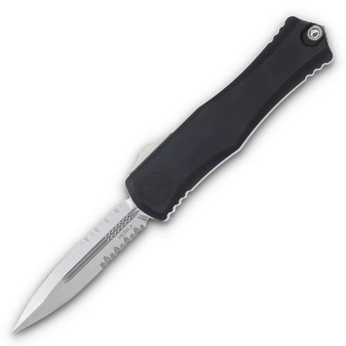 Microtech Hera® II D/E Stonewash Partial Serrated