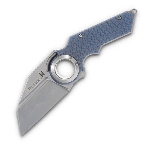 Midgards Messer Sleipnir Folding Knife 3.15in Stonewash Utility Blade